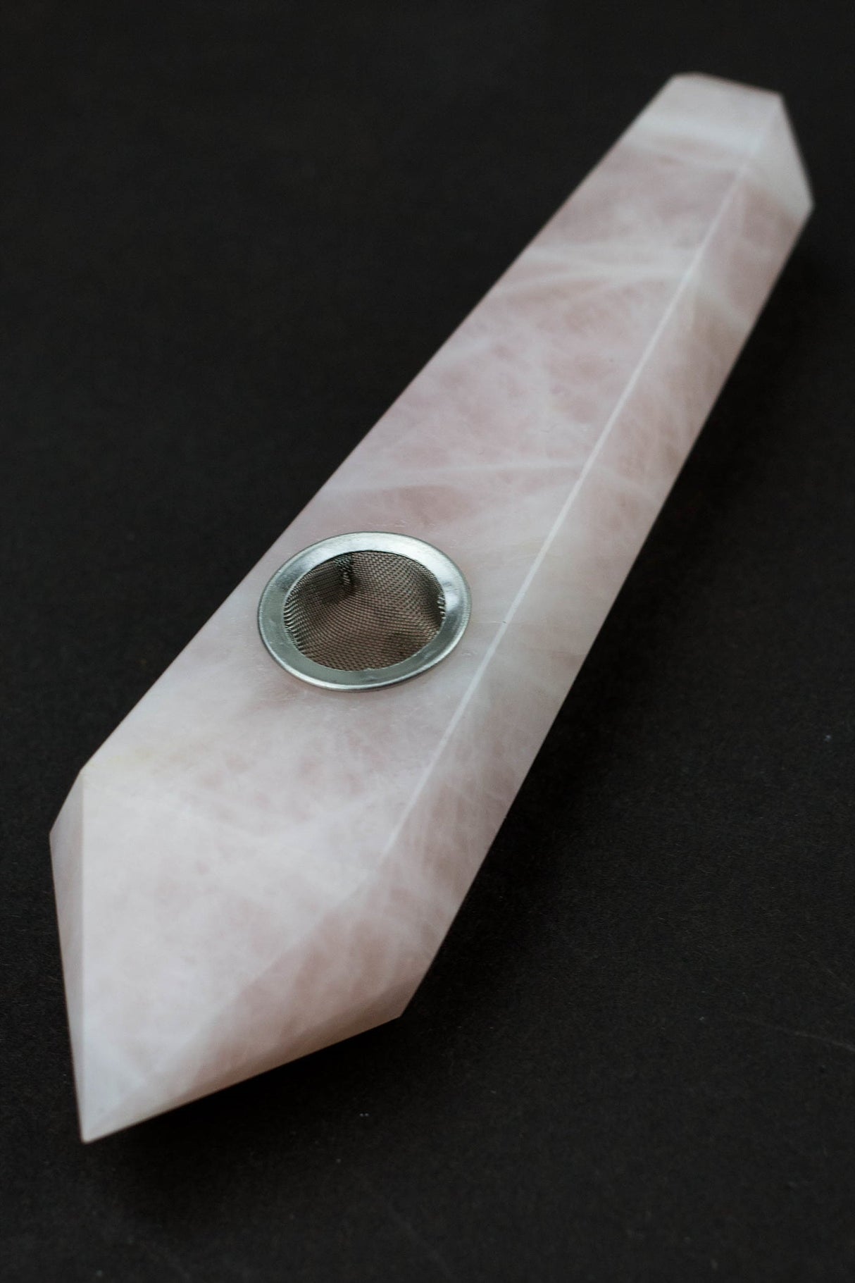 Acid Secs - Pink Rose Quartz Smoking Pipe Quartz · Stone Pipe Acid Secs Productions Inc.