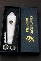 Acid Secs - Pink Rose Quartz Smoking Pipe Quartz · Stone Pipe Acid Secs Productions Inc. Pink Rose Quartz