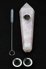 Acid Secs - Pink Rose Quartz Smoking Pipe Quartz · Stone Pipe Acid Secs Productions Inc.