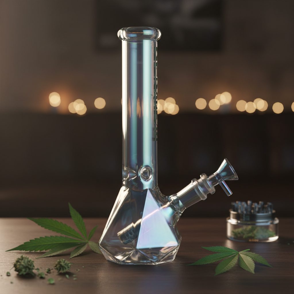 Xtreme | 10″ Metallic Terminator Finish Orion Beaker Base Glass Bong [XTR-MY008] – Box of 12 Glass Bong Canadian Distributor