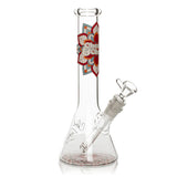 Cheech & Chong® Glass | 10" Mandala Glow in the Dark Beaker (CC174) Glass Bong Smoking Cat Distribution