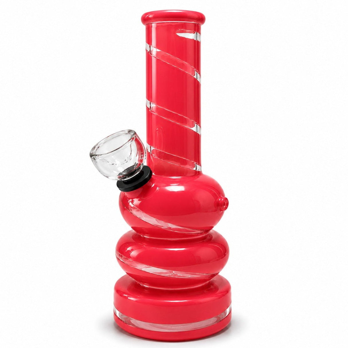 6" Colored Glass Bubble Waterpipe Glass Bong Super Supplys Inc Red