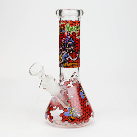 8" NM  Cartoon glass water bong - Beehive