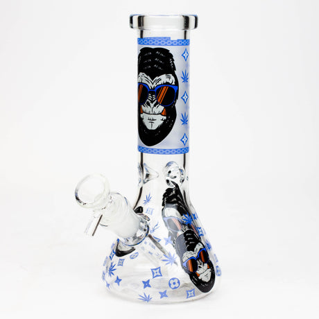 8" Gorilla cartoon glass water bong