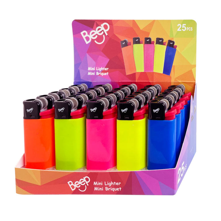 Beep | Disposable Mini Lighter Box of 25  [XLC8072]