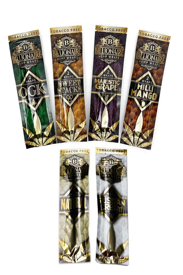 Billionaire Hemp Wraps display- - One Wholesale