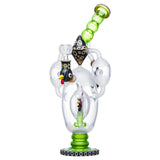 Cheech Glass | 14.5" Rooster in a Bubble Deluxe Bong [CHE 312 / CHE 313] Glass Bong Smoking Cat Distribution Green [CHE 313]
