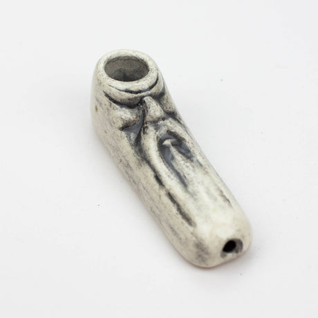 Handmade Ceramic Smoking Pipe [COLLECTIONS] Ceramic Pipe Black Piranha Designs Biker