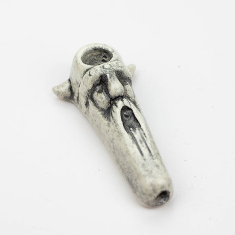 Handmade Ceramic Smoking Pipe [COLLECTIONS] Ceramic Pipe Black Piranha Designs Viking