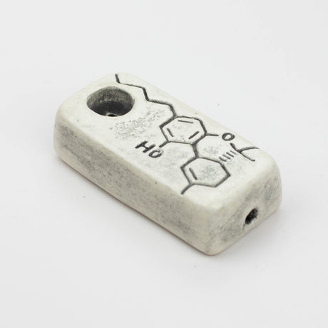 Handmade Ceramic Smoking Pipe [DNA] Ceramic Black Piranha Designs Mini (2")