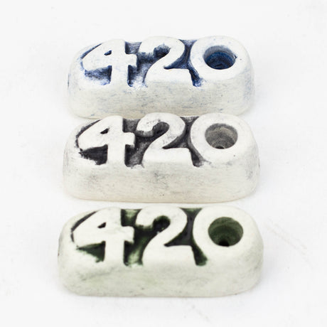 Handmade Ceramic Smoking Pipe [420] Ceramic Pipe Black Piranha Designs