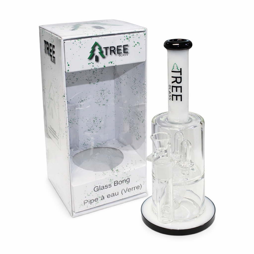Tree Glass | 12" Fat Triple Dome Perc Bong Oreo Glass Bong Maq Distributors