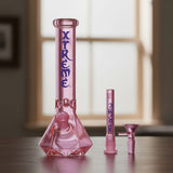 Xtreme | 10″ Square Base Thick Beaker Bong [XTR-MY007] – Box of 12 Glass Bong Canadian Distributor