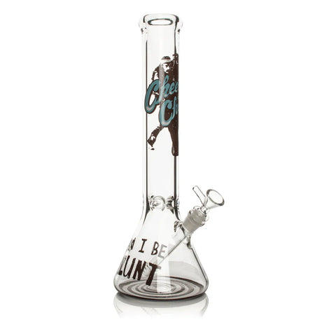 Cheech & Chong® Glass | 15" 7mm Thick Can I Be Blunt Beaker Base Water Pipe [CC165] Glass Bong Smoking Cat Distribution