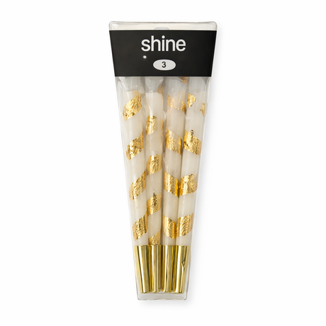 Shine | White 8-pack King Size Cones Pre-rolled Cone (Display Pack) Shine Papers