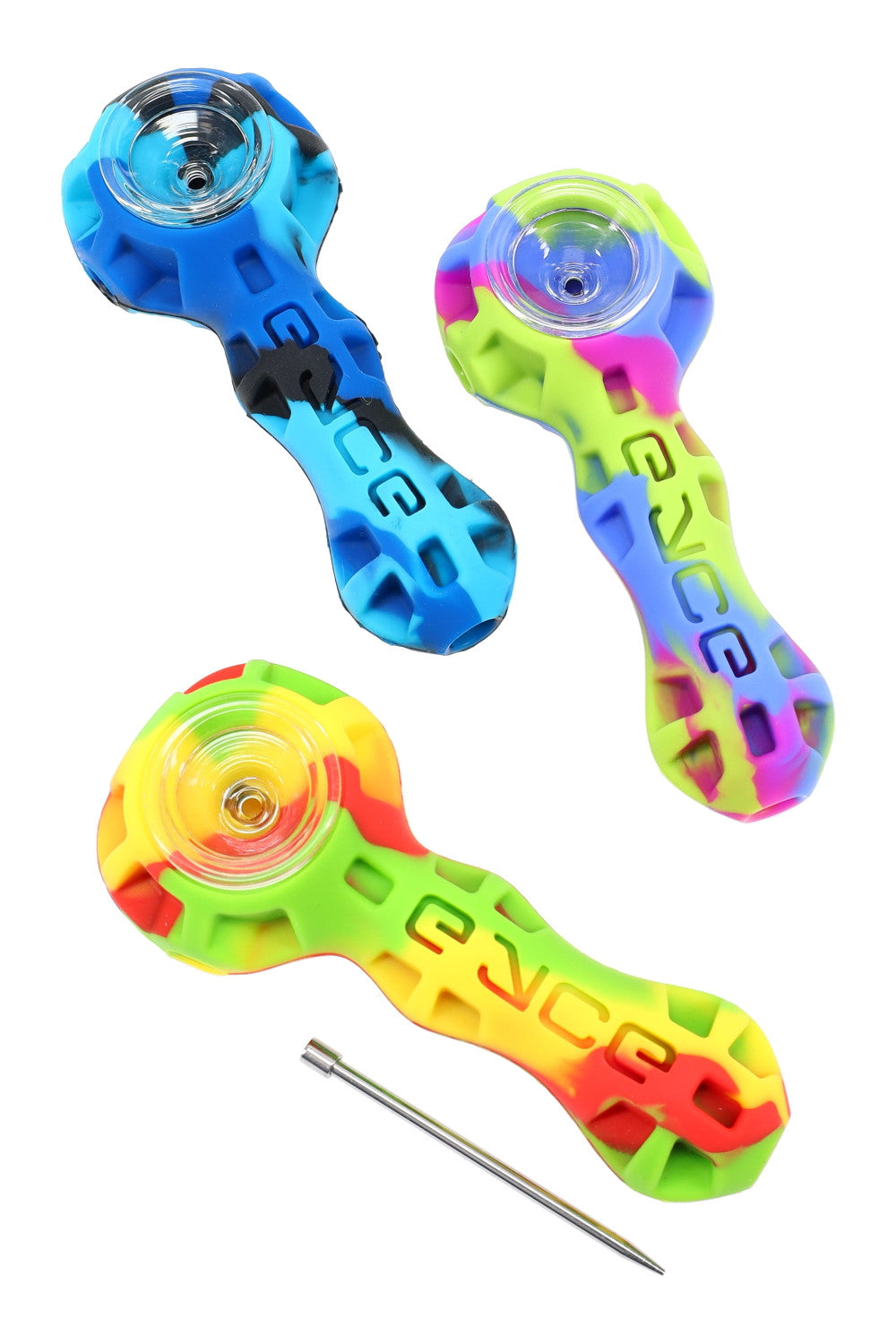 Eyce | Spoon Display – Pack of 10 (Assorted) Silicone Pipe Synergy Innovation