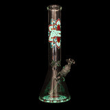 Cheech & Chong® Glass | 15" 7mm Thick Mandala Glow-in-the-Dark Water Pipe [CC173] Glass Bong Smoking Cat Distribution