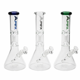 Apex | 12" Full Size Single Dome Perculator Beaker Glass Bong Glass Bong Maq Distributors