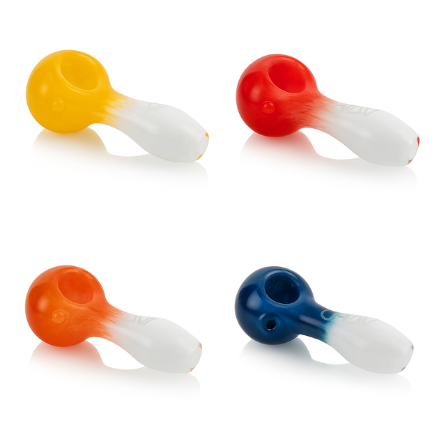 GRAV® | 4" Faded Spoon – Assorted Colors Glass Pipe Small Biz Distributors