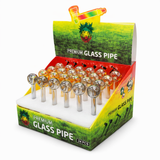5″ Glass Pipe – Mixed Color (Display of 24) [JBLYD-01-10] Glass Pipe Canadian Distributor