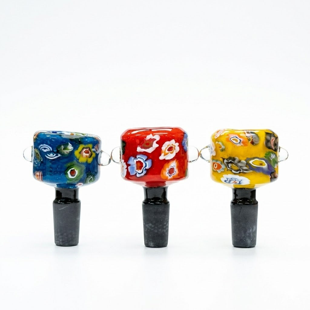 OG | 14mm Colourful Flower Bowls – Assorted Bowl · Popper Smoking Cat Distribution