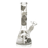 Cheech & Chong® Glass | 10" Optical Illusion Glow-in-the-Dark Water Pipe [CC172] Glass Bong Smoking Cat Distribution
