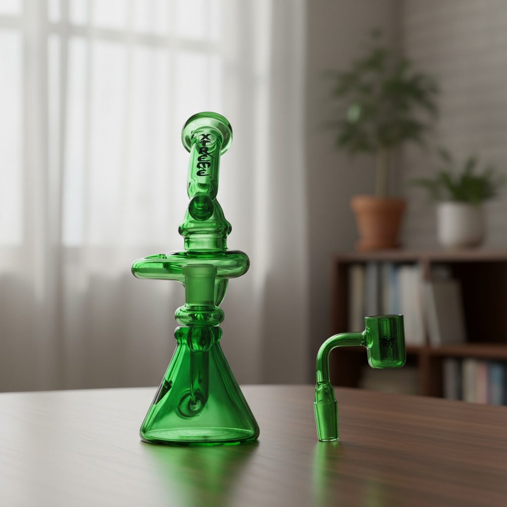 Xtreme | 7" Recycler Dab Rig Bong [XTR-MY004] – Box of 12 Glass Bong Canadian Distributor
