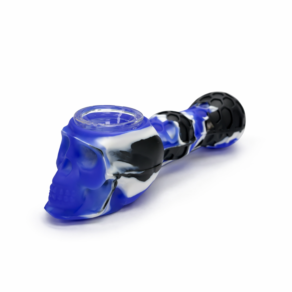 4.5" Skull Head Silicone pipe Silicone Pipe NIBO Distribution Color-3