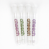 Cheech | Colored Logo Downstems with Diffusion Cuts Downstem · Bowlstem Smoking Cat Distribution 7"