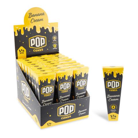 Pop Cones | 1 1/4 Pre-Rolled Cones with Flavor Tip – 6 Pack (24ct Display) Pre-rolled Cone (Display Pack) LEHIGH WHOLESALE