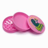 Green Goddess | Acrylic 3-Part Grinder-Pink/Black/Green– 60mm (12 PCS) Display Pack B Movin Distribution