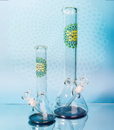 Cheech & Chong® Glass | 10" Fibonacci Beaker Base Water Pipe [CC164] Glass Bong Smoking Cat Distribution
