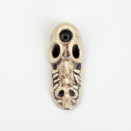 Handmade Ceramic Smoking Pipe [MINI GATOR] Ceramic Pipe Black Piranha Designs