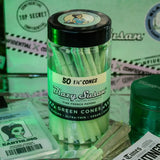 Blazy Susan | Green Cones Jar – (50 Count) Pre-rolled Cone (Bulk / Tower) Smoking Cat Distribution
