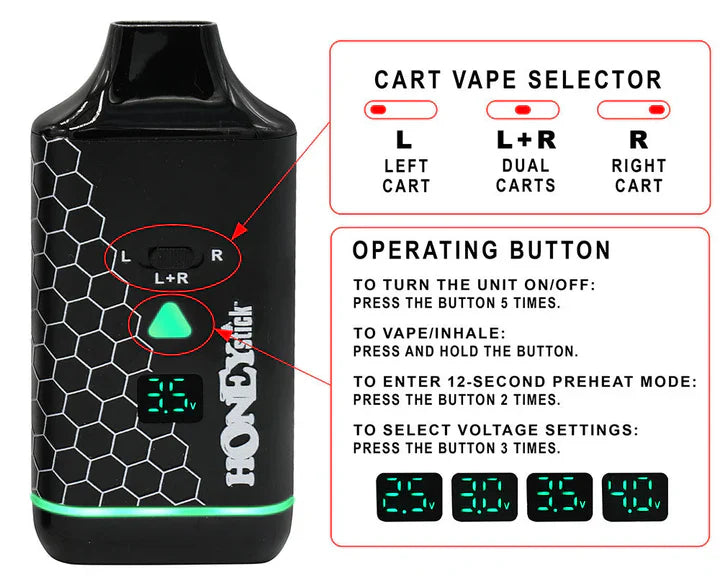 Honey Stick | Duo Variable voltage 510 Battery 510 Battery ONE
