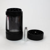 COOKIE | 4 IN 1 UTILITY JAR WITH GRINDER AND ONE HITTER Herb Saver Grinder LEHIGH WHOLESALE