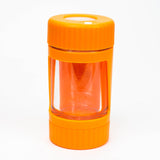 COOKIE | 4 IN 1 UTILITY JAR WITH GRINDER AND ONE HITTER Herb Saver Grinder LEHIGH WHOLESALE