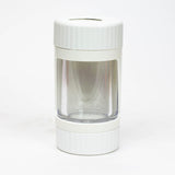 COOKIE | 4 IN 1 UTILITY JAR WITH GRINDER AND ONE HITTER Herb Saver Grinder LEHIGH WHOLESALE WHITE