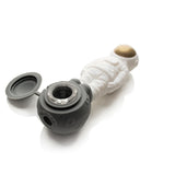LIT® Silicone | 4.75" Man On The Moon Hand Pipe [TS226] Silicone Pipe Smoking Cat Distribution