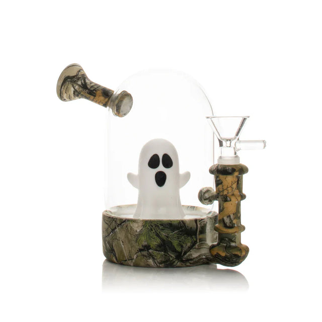 LIT® Silicone | 5" Ghost Water Pipe – Food-Grade Silicone & Glass Chamber [TS230] Resin · Silicone · Plastic Bong Smoking Cat Distribution
