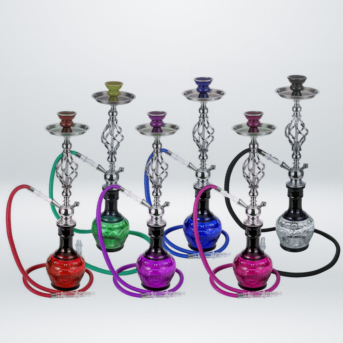 25" Twist Wrought Hookah [MD2202]