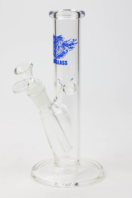 9" MGM glass straight tube glass Bong [MGM039]-Blue - One Wholesale