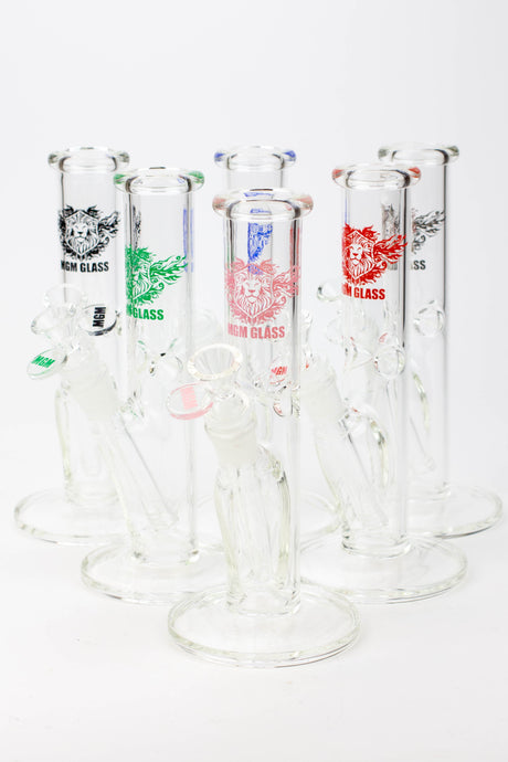 9" MGM glass straight tube glass Bong [MGM039]- - One Wholesale