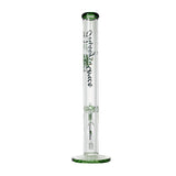 Johnny Green | 20″ 9mm Straight Tube with Grid Percolator Slide – Green (MJG-014) Glass Bong Canadian Distributor
