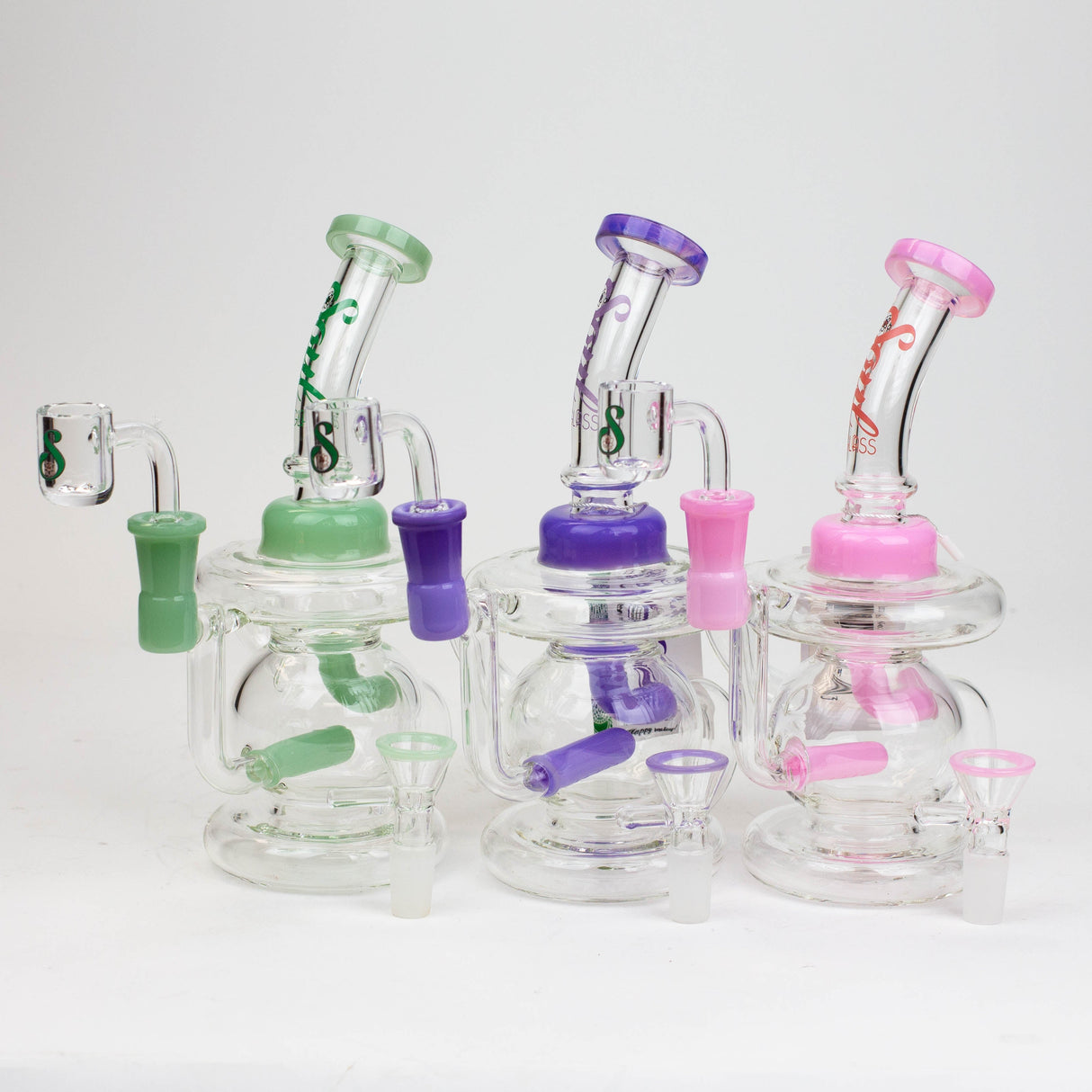 8" SOUL Glass 2-in-1 recycler bong [S2052]