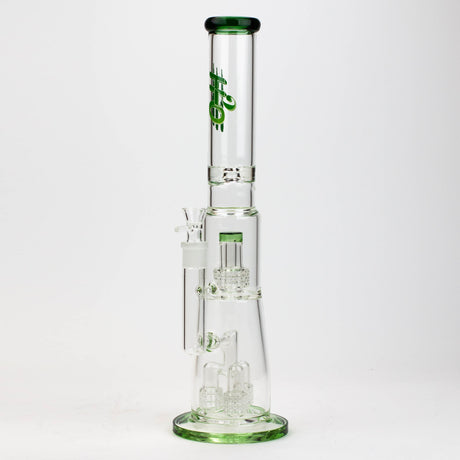 17.5" H2O glass water bong with shower head percolator [H2O-5003]