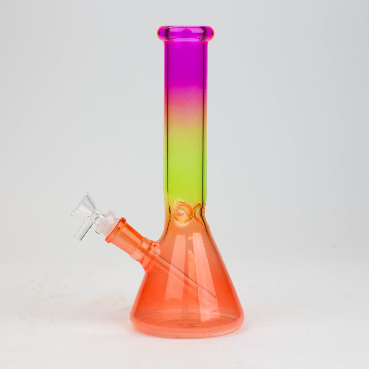 10" Multi color glass water bong