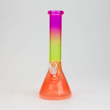 10" Multi color glass water bong