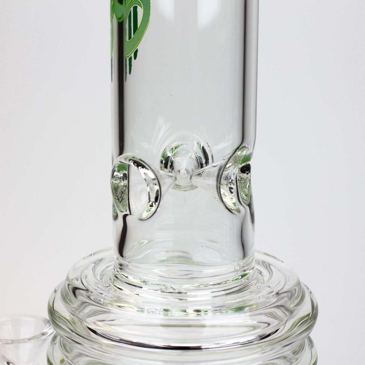 17" H2O glass water bong with double layer honeycomb [H2O-5005]