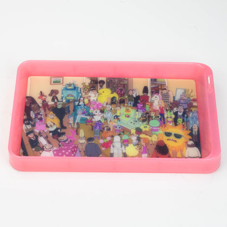 Character 7 Changeable colours LED Rolling Tray